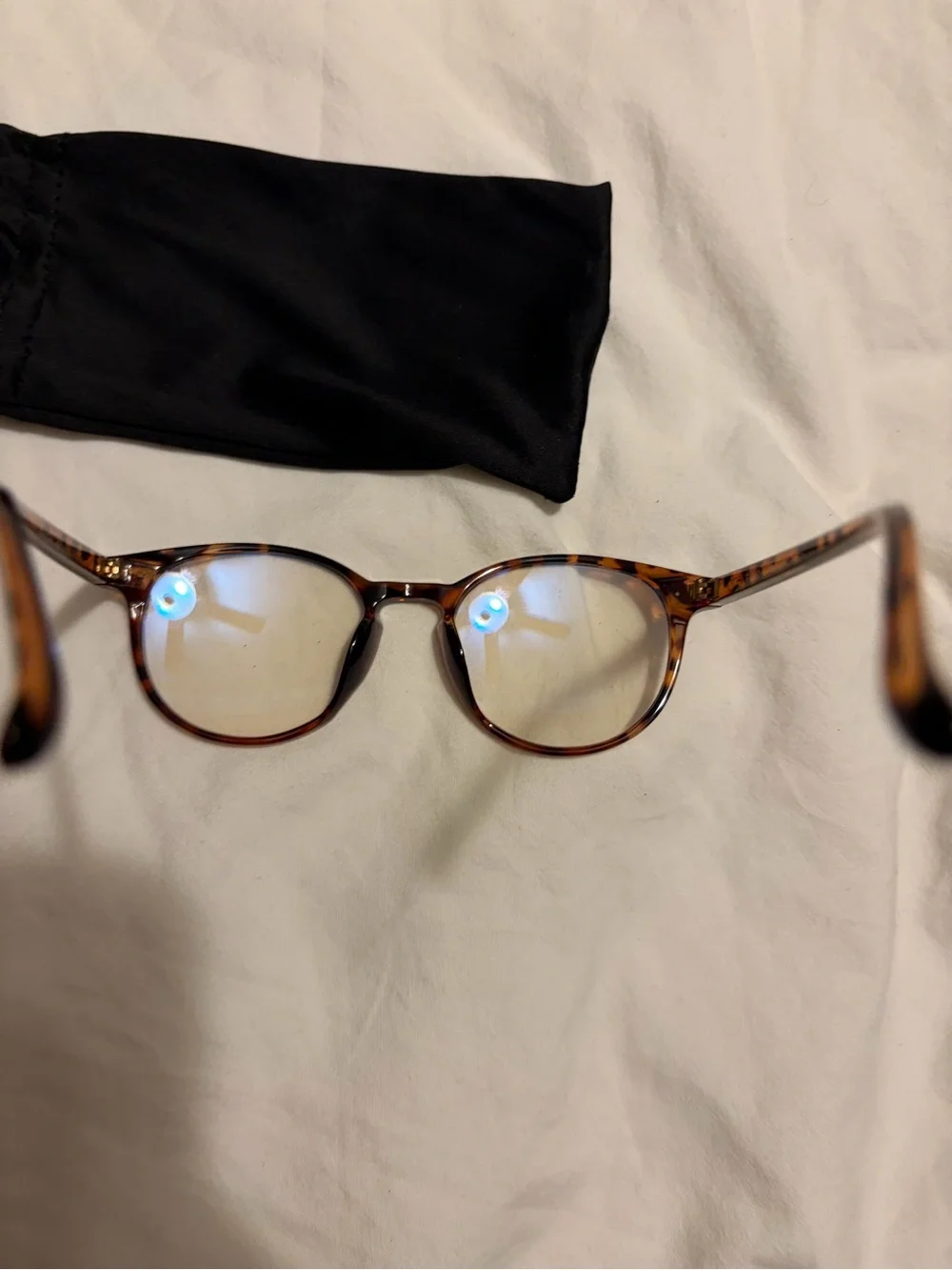 Nectar Blue Light Tortoiseshell Round Glasses Frames